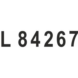 Rekisterinumerotarra 2 kpl veneeseen