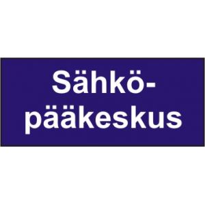 Sähköpääkeskus-kilpi