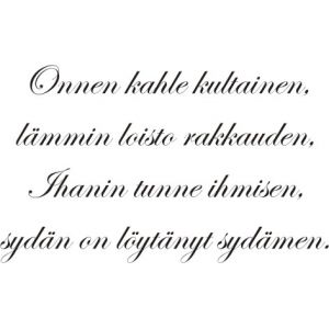 Onnen kahle kultainen