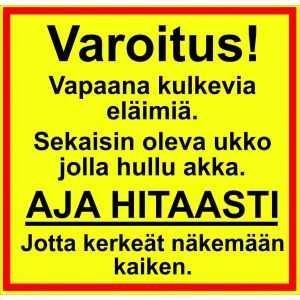Varoitus Ukko ja Akka