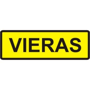 Autopaikka-kilpi "Vieras"